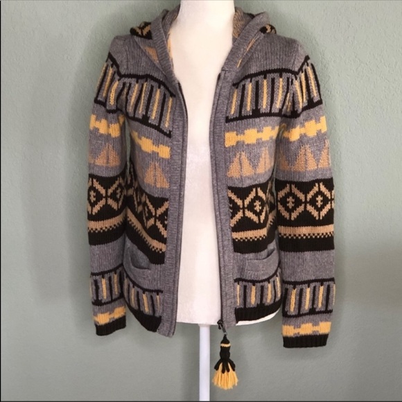 Anthropologie Sparrow Fairisle hooded cardigan - Picture 2 of 8